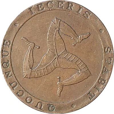 ½ Penny - William Callister Bank Token Coinage front