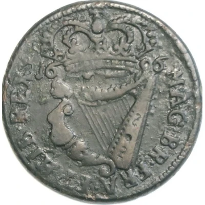 ½ Penny - William III back