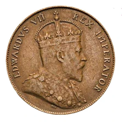 ½ Piastre - Edward VII front