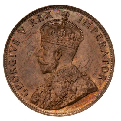 ½ Piastre - George V front