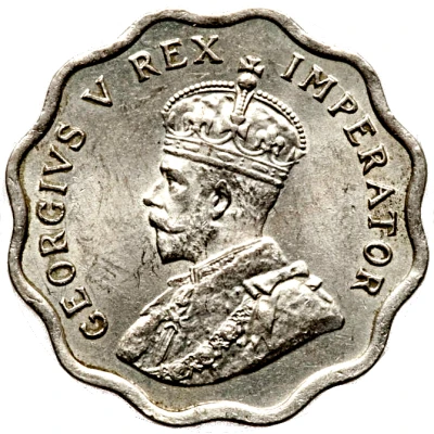 ½ Piastre - George V front