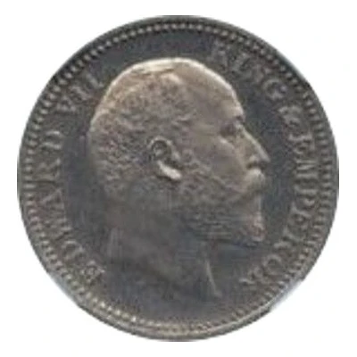 ½ Pice - Edward VII Nickel Pattern front