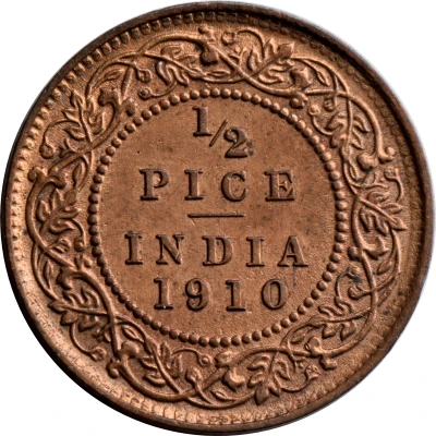 ½ Pice - Edward VII back