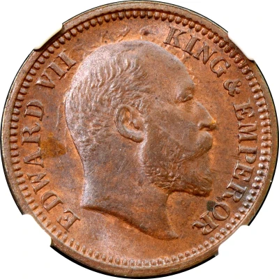 ½ Pice - Edward VII front