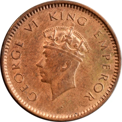 ½ Pice - George VI front