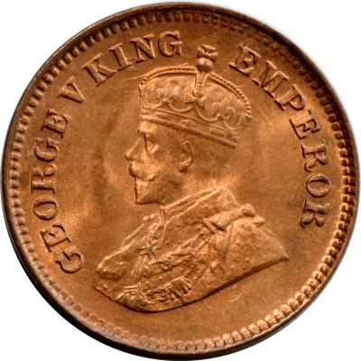 ½ Pice - George V front