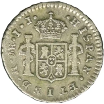 ½ Real - Charles IV Numeral IV - Charles III portrait back