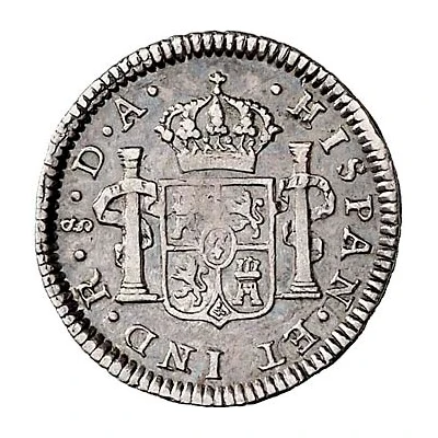 ½ Real - Charles IV bust of Charles III, CAROLUS IIII back