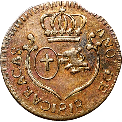 ¼ Real - Charles IV/Ferdinand VII Royalist coinage front