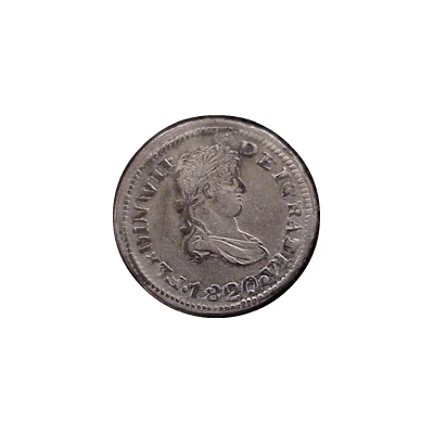 ½ Real - Ferdinand VII Royalist Coinage front