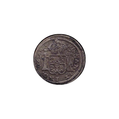 ½ Real - Ferdinand VII Royalist Coinage back