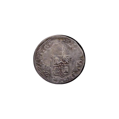 ½ Real - Ferdinand VII Royalist Coinage back