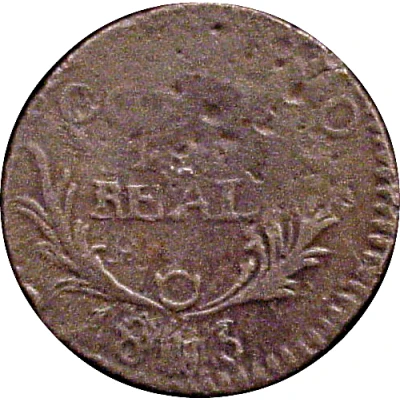 ⅛ Real "Octavo" Royalist Coinage back