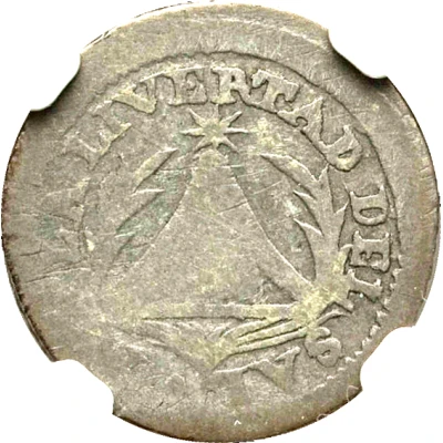 ½ Real Provisional coinage front