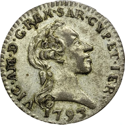 ½ Reale - Victor Amadeus III front