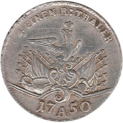 ¼ Reichsthaler - Frederick II back