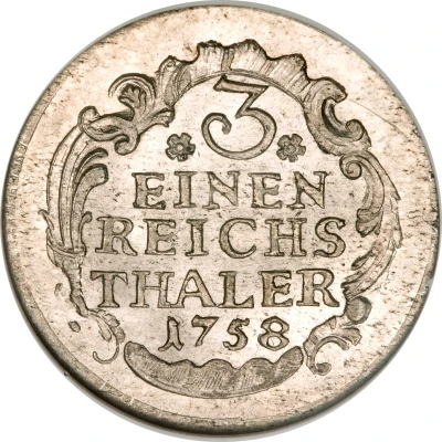 ⅓ Reichsthaler - Frederick II back