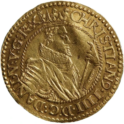 ½ Rosenobel "Guldridder"- Christian IV front