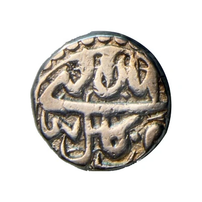 ½ Rupee - Akbar Kabul ND back