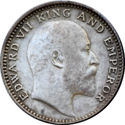 ½ Rupee - Edward VII front