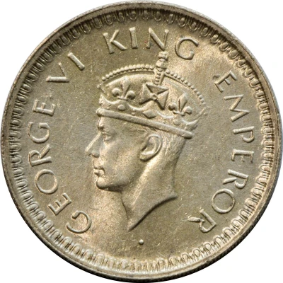 ½ Rupee - George VI front