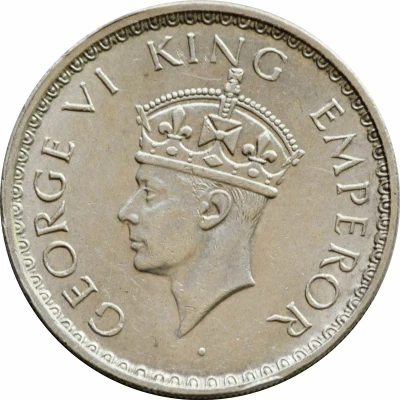 ½ Rupee - George VI front