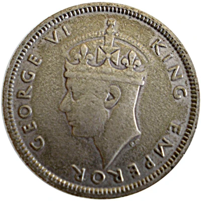 ¼ Rupee - George VI front