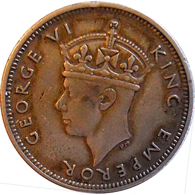 ¼ Rupee - George VI front