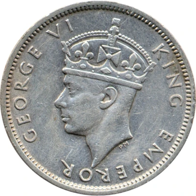 ½ Rupee - George VI front