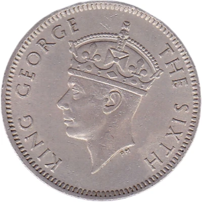 ¼ Rupee - George VI front