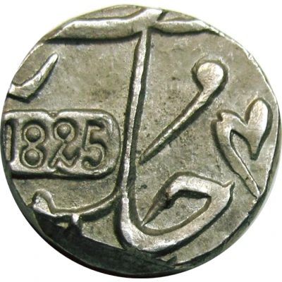 ¼ Rupee - Shah Alam II ND back