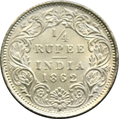 ¼ Rupee - Victoria back