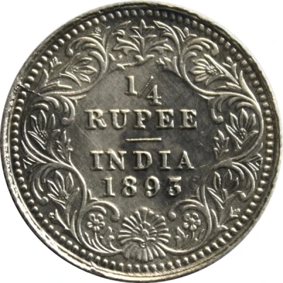 ¼ Rupee - Victoria back