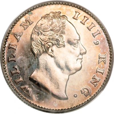 ½ Rupee - William IV front