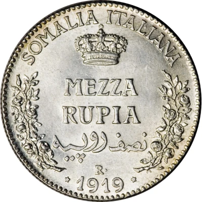 ½ Rupia - Victor Emmanuel III back