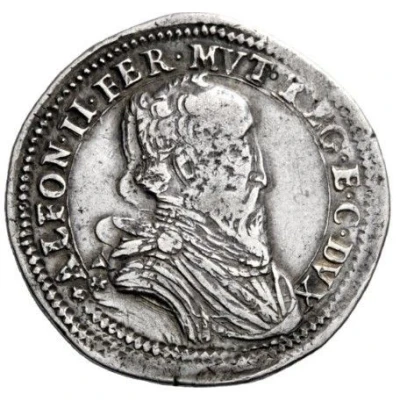 ½ Scudo - Alfonso II Late bust front