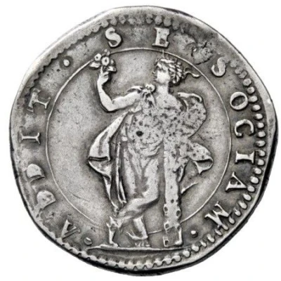 ½ Scudo - Alfonso II Late bust back