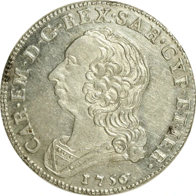 ¼ Scudo - Charles Emmanuel III front