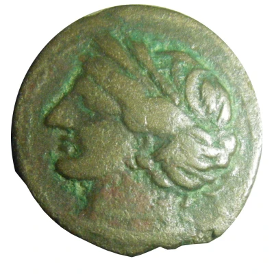 Æ Shekel Carthage 215 BC - 201 BC front