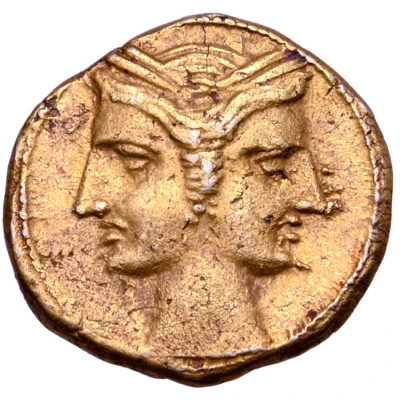 ⅜ Shekel Carthaginian occupation of Bruttium 216 BC - 211 BC front