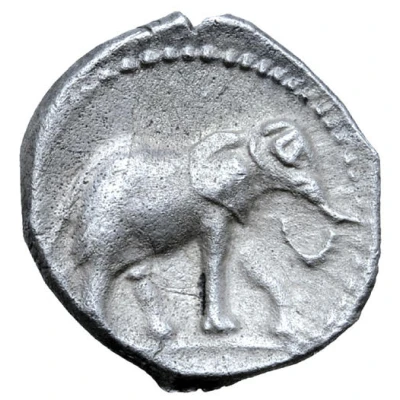 ¼ Shekel - Hasdrubal the Fair 229 BC - 228 BC back