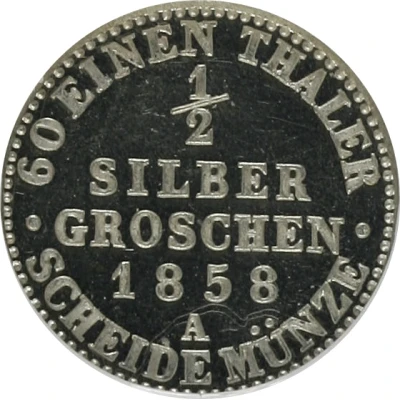 ½ Silbergroschen - George William back