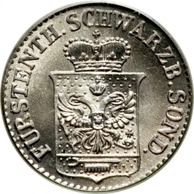 ½ Silbergroschen - Günther Frederick Charles II front