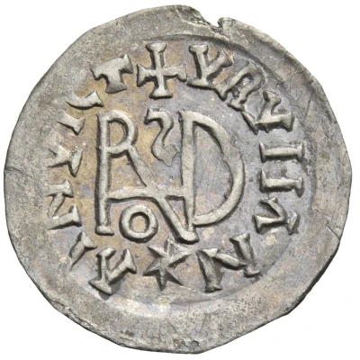 ¼ Siliqua In the name of Anastasius I and Theoderic; Sirmium; retrograde S with angled bust back