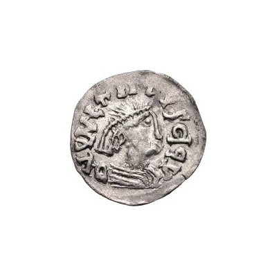 ¼ Siliqua In the name of Justin I and Theoderic; Sirmium; regular S with flat bust front