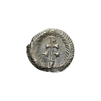 ¼ Siliqua In the name of Justinian I; With stars; helmet-hair back