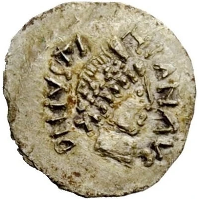 ¼ Siliqua In the name of Justinian I and Athalaric; Sirmium front