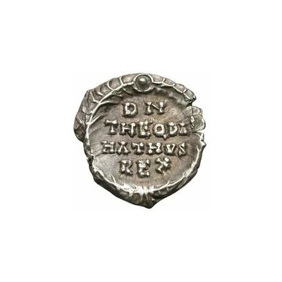 ¼ Siliqua - Theodahad / In the name of Justinian I, 527-565 Ravenna back