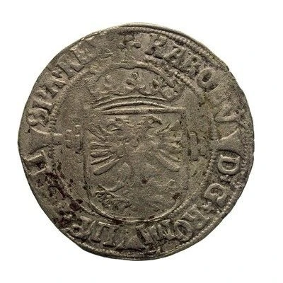 ½ Silver Real - Charles V ND front