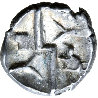 ¼ Silver Stater "Durotrigan E" 58 BC - 45 BC back